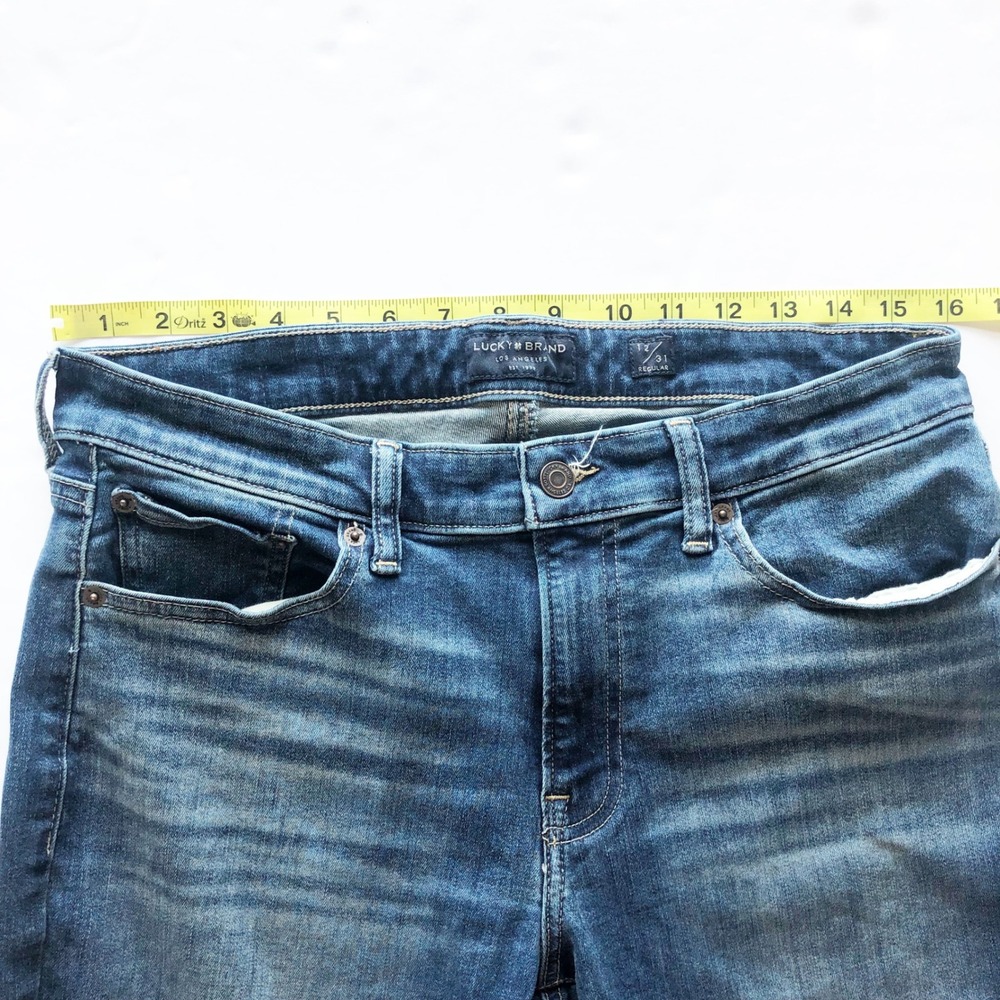 Lucky Brand Jeans Womens 12 Sweet Boot Medium Wash Bootcut Blue Denim Western - Picture 10 of 12